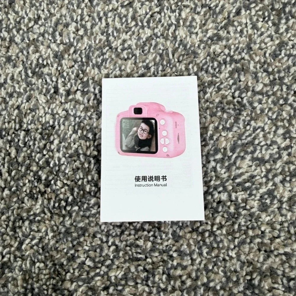 Kids Digital Camera Pink 32GB SD Card Video Photo Rechargeable NOT TESTED